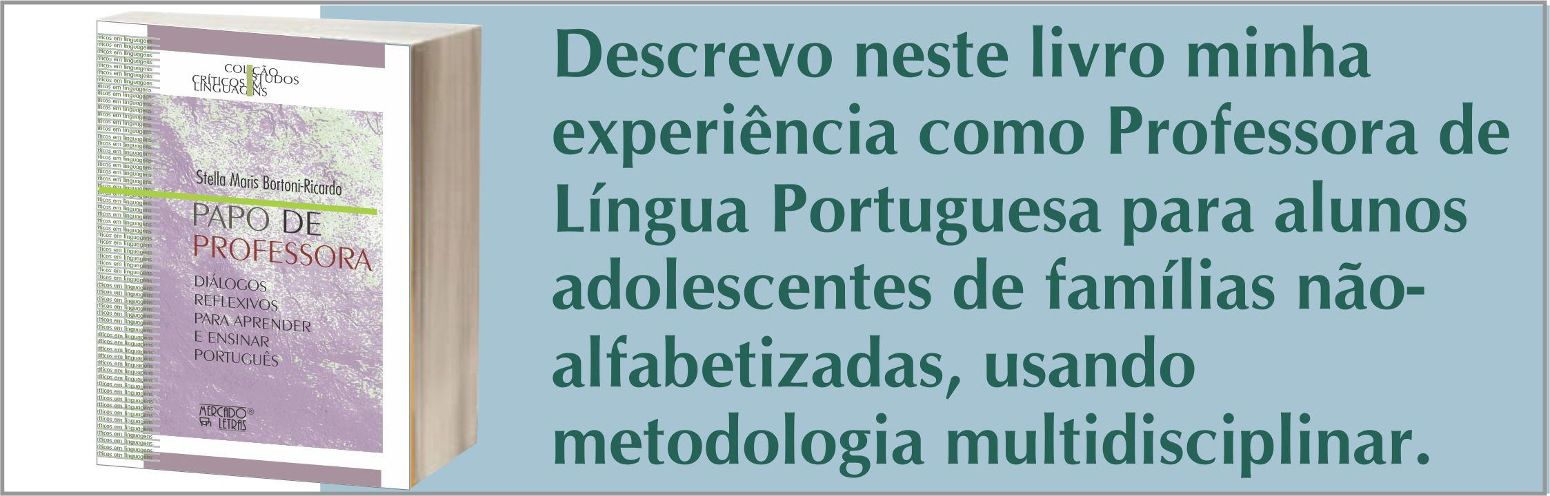 BANNER PAPO DE PROFESSORA